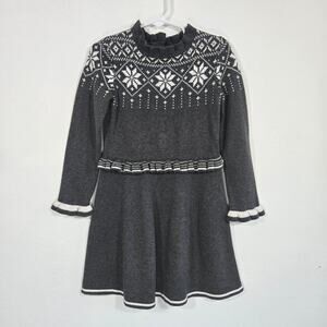 Hope & Henry Girls Gray Sweater Dress. Size 5.
